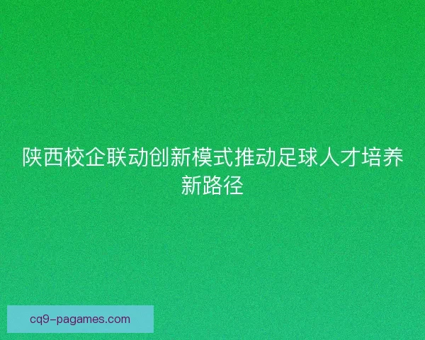 陕西校企联动创新模式推动足球人才培养新路径